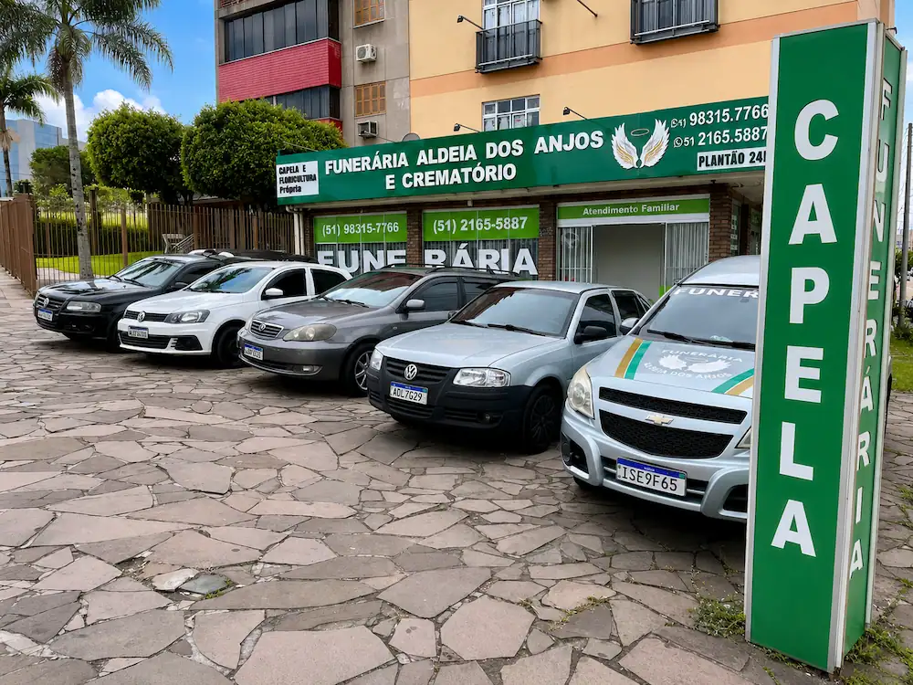 Ambiente sereno da Funerária Aldeia dos Anjos